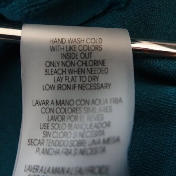 Calvin Klein Velour Zip Up Jacket Women's Plus Size 1X Green Embellished - Picture 9 of 9